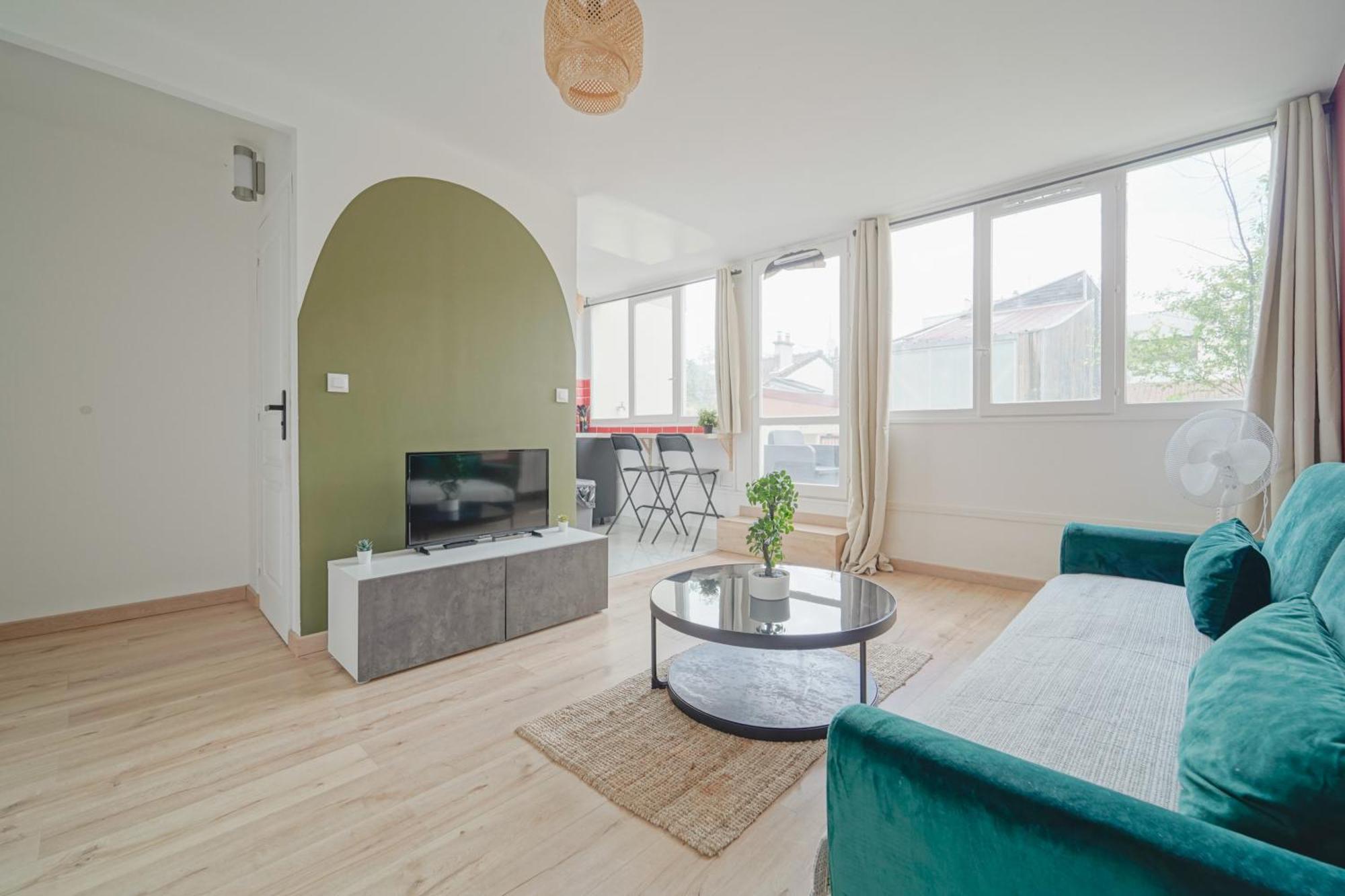 Complete 1Br With Balcony Only 5 Min. On Foot To Metro By Doorman Lägenhet Saint-Ouen  Exteriör bild