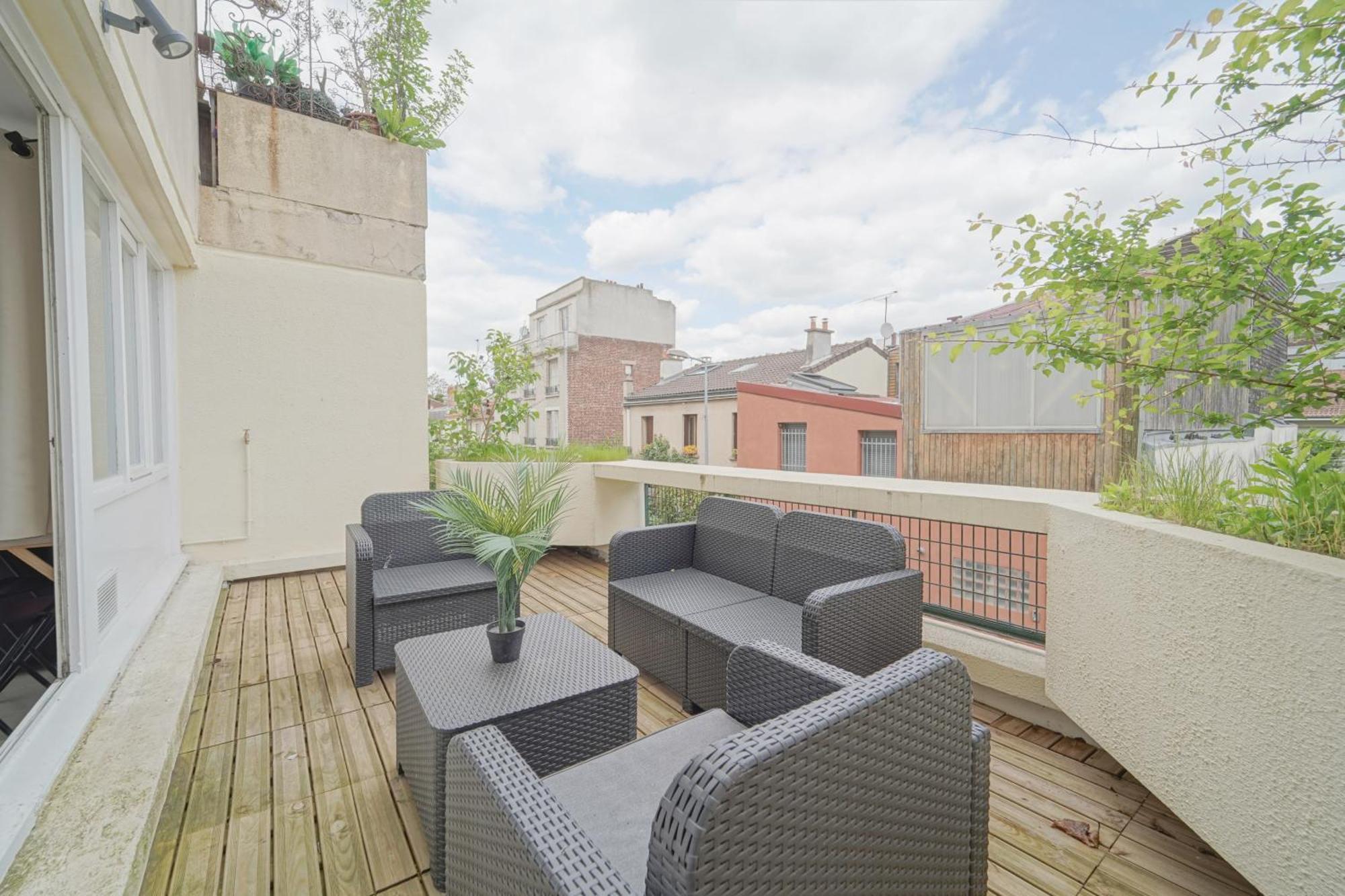 Complete 1Br With Balcony Only 5 Min. On Foot To Metro By Doorman Lägenhet Saint-Ouen  Exteriör bild